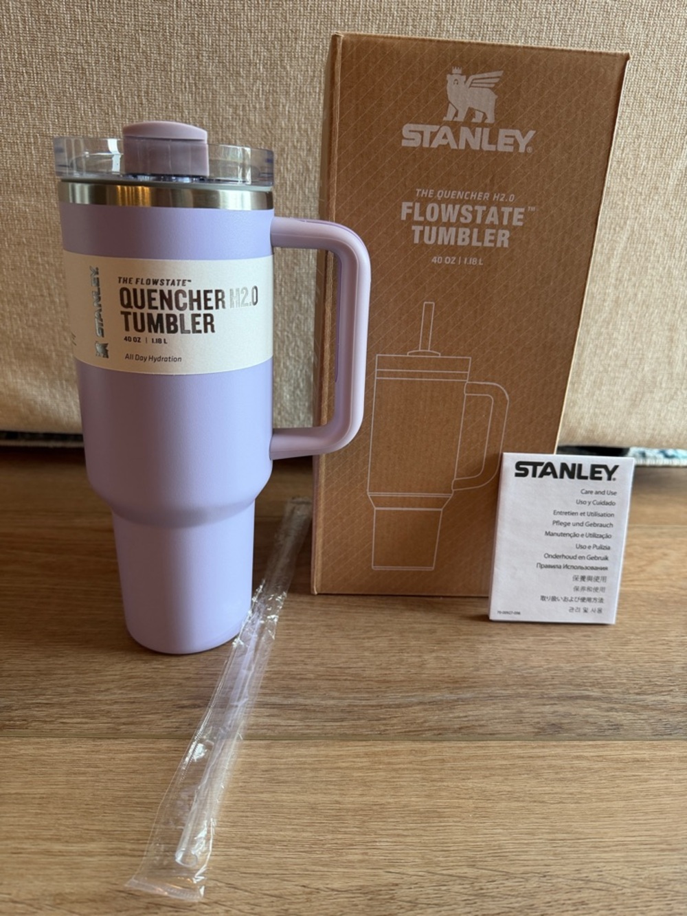 Stanley Lavender FlowState Quencher Tumbler with Handle 40 oz